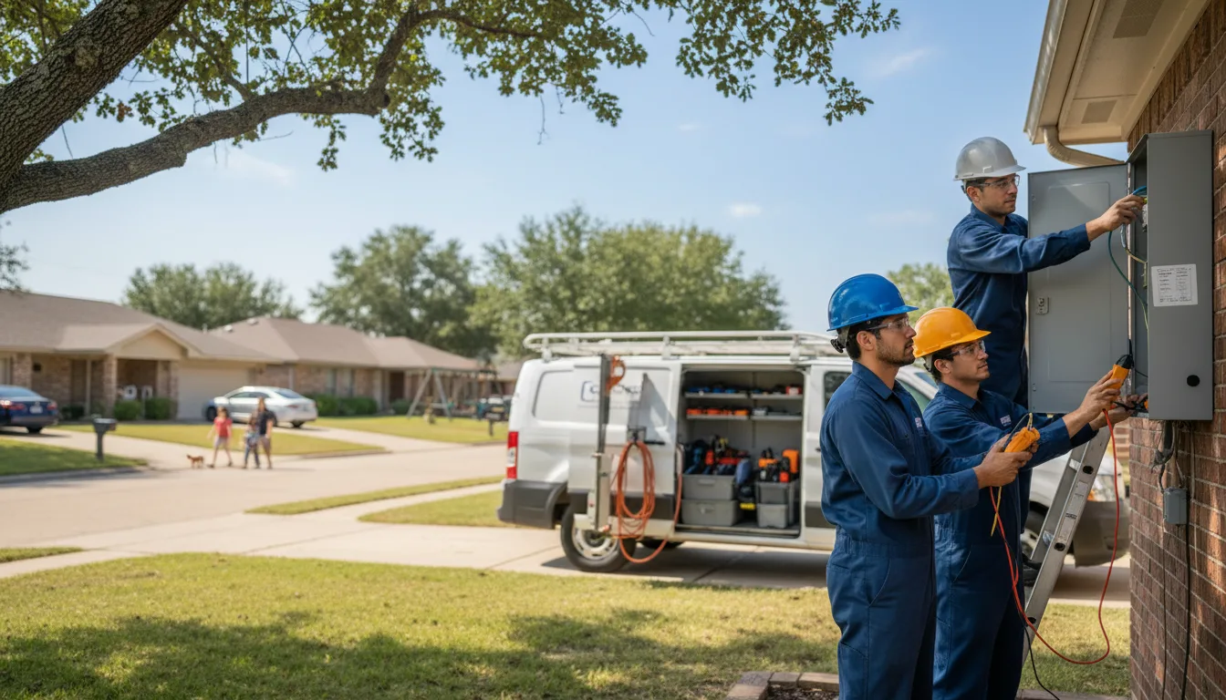 Certified electrician providing emergency electrical services in Colony, OK